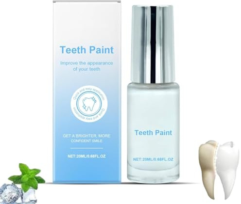 Yoralis Zahnlack Weiß,Tooth Polish, Schnelles Bleaching Zähne,Tooth Whitening Paint, Instant White Teeth, Gentle Formula, Zahnfarbe für Weiße Zähne,Für Ein Natürlich Weißes Lächeln (1)