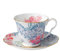Wedgwood Tasse & Untertasse 0,2l - blau-pink