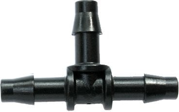 Antelco 4mm Barbed Tee Connector, Micro Irrigation Fitting, Pack of 10
