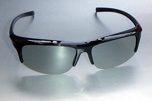 5 pièces Lunettes 3D polarisées Passive, 45 degrés linéaire, Plastique Noir, Pliable, Type X-Style