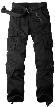 OCHENTA Men's Casual Military Army Camo Combat Trousers,Wild Cargo Pants with 8 Pockets (Size 29-44)