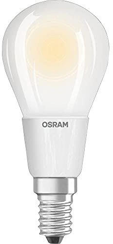 Osram Drop Shape Superstar Classic P LED Lamp, Glass, Warm White, E14, 4.5 W