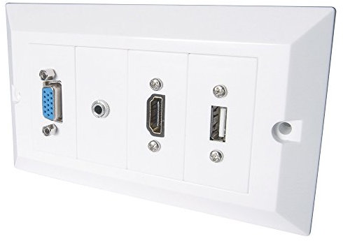 Connekt Gear 15m AV Snap-in Modular Cable Kit - HDMI/VGA/USB Type B/3.5mm + USB Type A