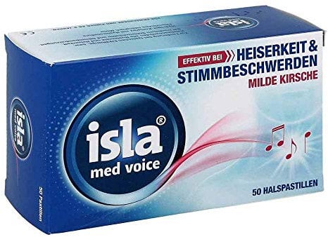 Isla med voice Halspastillen, 50 St