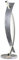 Lucande Tischlampe/Tischleuchte dimmbar, Nachttischlampe Silber, 1x 10W gesamt, Designerleuchte Wohnzimmer, Schlafzimmer