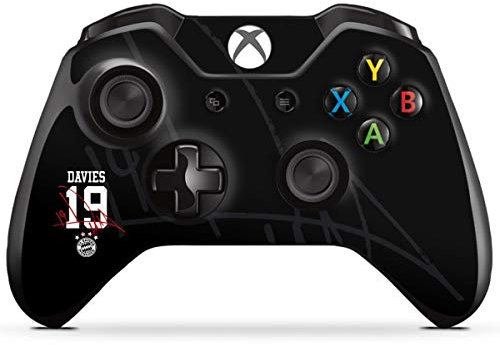 DeinDesign Skin kompatibel mit Microsoft Xbox One Controller Folie Sticker FC Bayern München FCB Davies