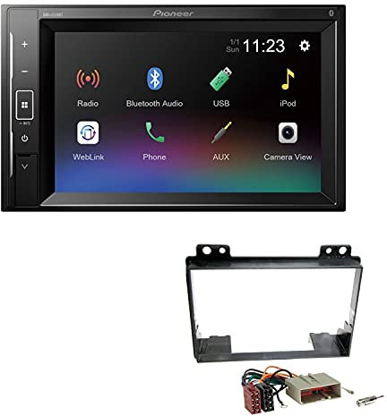 Pioneer DMH-A240BT 2-DIN Autoradio Bluetooth USB passend für Ford Fusion 2002-2005 schwarz