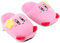 Glopastel Kirby Hausschuhe niedlich Anime Videospiel Smash Bros Fuzzy Slip On Hausschuhe Einheitsgröße Erwachsene Damen Herren (Rosa), Medium