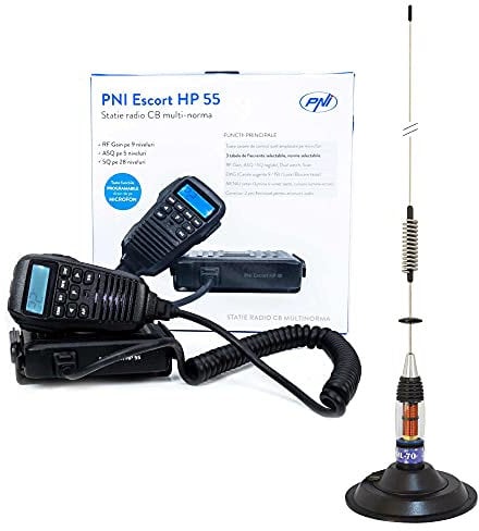 PNI Escort HP 55 ASQ CB Radio with CB Antenna PNI ML70 and 145 mm Magnetic Base Included