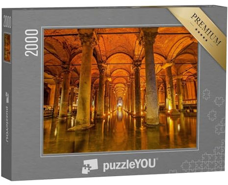 puzzleYOU: Puzzle 2000 Teile „Basilika-Zisterne in Istanbul: Wasserreservoir aus dem 6. Jahrhundert“ – aus der Puzzle-Kollektion Türkei