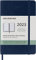 Moleskine Wochenplaner 2023, 12-Monats-Wochenkalender, Wochenplaner und Notizbuch, Softcover, Taschenformat 9 x 14 cm, Farbe Saphirblau