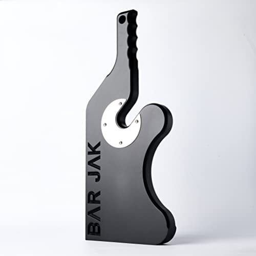 Bar Jak - The Original Deadlift Barbell Jack/Deadlift Jack, Compatible with all Olympic Weight Plates and Barbell Plates, Use On Deadlift Platform, Weightlifting Accessories