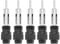 VGOL 5 Stück DIN Autoradio Antenne Stecker Ersatz DIN Autoantenne Lötstecker Passend für Aftermarket Autoradios & Zubehör Antennenanschlüsse