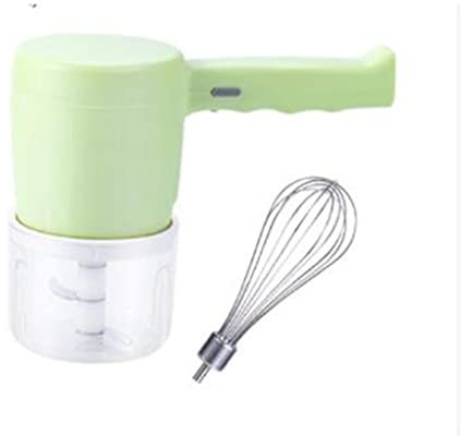 Samnuerly 2 in 1 Electric Wireless Whisk Hand Blender Mixer USB Rechargeable with Cup (C