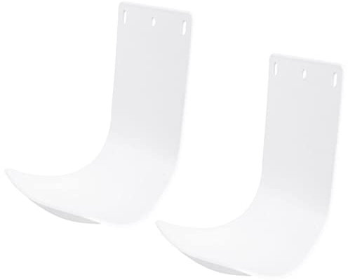 Angoily Wall-mounted Soap Dispenser Trays 2 Pieces Abs Handwashing Machine Foam Holders Anti-slip White