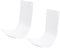 Angoily Wall-mounted Soap Dispenser Trays 2 Pieces Abs Handwashing Machine Foam Holders Anti-slip White