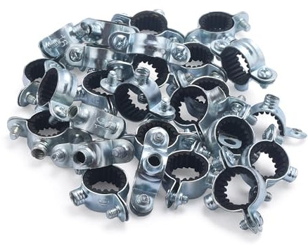 Abrazadera simple isofónica Ø16 | Pack de 25 unidades | Fijación segura y silenciosa para tubos de cobre | Reduce vibraciones y ruidos | Fácil de instalar | Resistente y duradera | QUICK PLOMBERIE