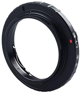 DAGIJIRD Objektiv-Adapterring für OM-4/3 Objektivadapter für Olympus OM Mount Objektiv auf 4/3 Kamerahalterung Adapterring
