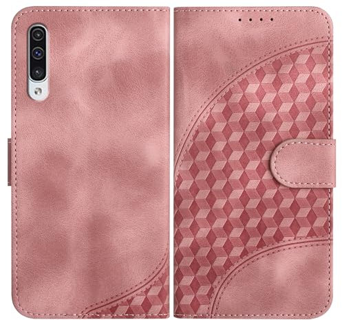 JayModCase Mobile Phone Case for Samsung Galaxy A50 / A50S / A30S, with Card Slot, Stand Function, Magnetic, PU Leather Case, Folio Flip Case Compatible with Galaxy A50 - Pink