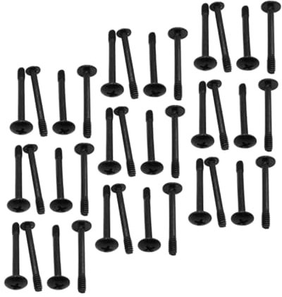 HOMSFOU 50pcs cooling fan suite fan rivet Chassis computer fan screws steel desktop case computer case fan screws long screw screw screw group 30mm computer fan screws