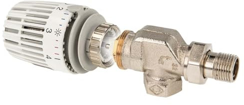 tecuro Kombi-Set Thermostatkopf K und Ventilunterteil V-exact II, DN 10 - Axial