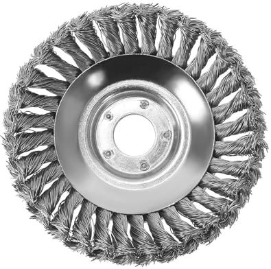 Tête de coupe-herbe de 15,2 cm - Brosse métallique pour tondeuse de jardin - Accessoires de machine de coupe - Tête de tondeuse solide - Brosse de désherbage pour désherbage et élimination de la