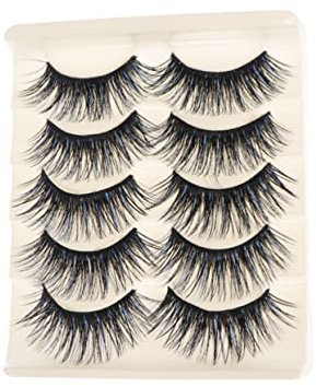 Mikinona 5paia Titolo Generato Base Alle Specifiche Fornite Ciglia Finte Esagerate Fibra Alta Qualità Lunga e Spessa Ciglia Artificiali Per Trucco Dramatico Colore Nero