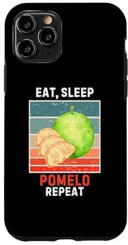 Hülle für iPhone 11 Pro Pomelo Repeat Vintage Pomelo Lover im Retro-Look „Eat, Sleep“