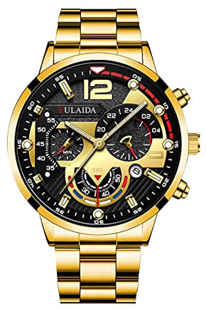 Montre MéCanique, Montre Digitale Homme avec ChronomèTre, Montre De Chronographe pour Homme, Montre Bracelet en Acier Inoxydable