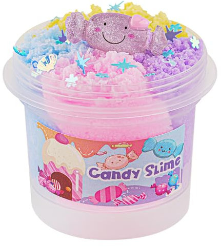 Rainbow Cloud Slime, Super Drizzly & Non-Sticky Premade Slime, Slimes Party Favors for Kids, Slimes Sensory Toys for Birthday Easter Hallowmas Christmas Girls Gifts & Boys Gifts