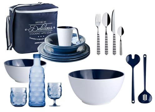 Geschirr Set Harmony Blue only Eat 70 teilig