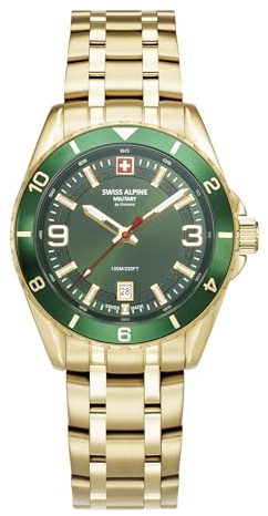 swiss alpine military Herren Uhr Analog Quarz 7034.1114SAM Edelstahl