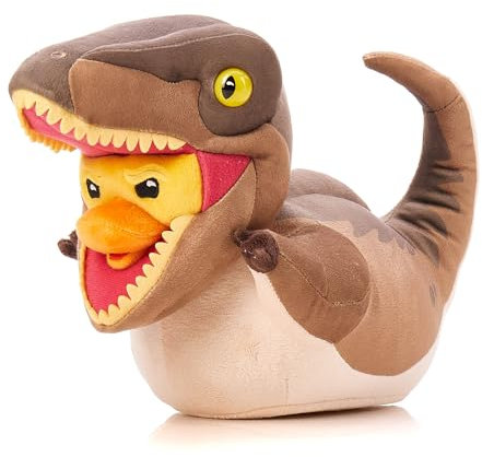 TUBBZ Velociraptor Sammler-Gummiente Plüsch - Offizielles Jurassic Park-Merchandise - Retro Filme Weiches Spielzeug