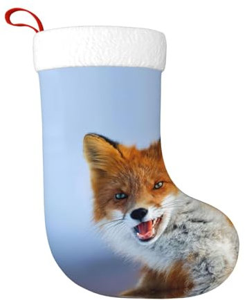 EdWal Weihnachtsstrümpfe mit Fuchs-Aufdruck, 45,7 cm, Weihnachtsstrümpfe, Familie für Urlaub, Dekoration, Weihnachtsschmuck
