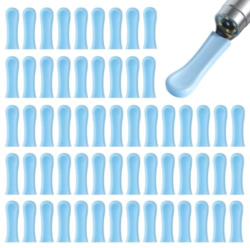60 Stück Silikon-Ohrreiniger-Kopf,Ohrenschmalzentferner-Ersatzspitze aus Silikon,Silikon-Ohrlöffel-Ersatzspitzen für Ohrenschmalzentfernungs-Otoskop,Geeignet für Jugendliche und Erwachsene