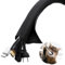 Scetta 5m Guaina Cavi Elettrici, 13mm Flessibile Self-closing Raccogli Cavi per Casa Ufficio TV Computer, Proteggi Cavo da Animali Domestici che Masticano 1 (Nero）