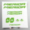 Stickersland® Aufkleber-Set kompatibel mit Rahmen Merida New MTB Mountainbike und Helm | Decals Aufkleber für Fahrrad Schriftzug Logos | Stickersland® (grün glänzend)