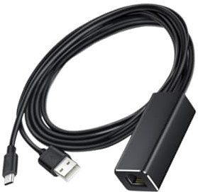 HOMSFOU Network Card Ethernet Adapter Micro Usb to Mbps Network Compatible for Fire Tv Stick Tv Ethernet Adapter