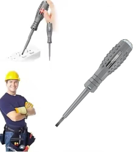 2 in 1 High Torque Strong Magnetic Screwdriver Electricity Detectors,Voltage Tester Tool,Non-Contact Voltage Tester Pen Electrical Current Power Circuit Live Wire Electrician Tester