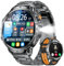 LIGE Reloj Inteligente Hombre con Llamadas Bluetooth, 1000mAh Batería/LED Linterna, 1.85 Grandes Smartwatch Hombre con Monitor de Sueño, IP68 Impermeable, 100+ Modos Deportivos para Android iOS