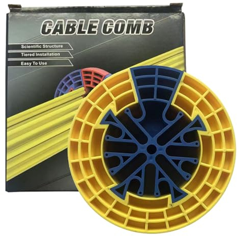 Organizador de cables - Herramienta de organización de red, soporte Ethernet, gadget | Gestión eficiente de cables para electrónica de oficina en casa, desk setup ordenadores, sistemas de audio y