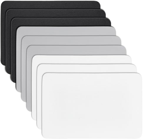 BENECREAT 9 Pcs Inflatable Boat Repair Patch, 5.9x3.9 Inch/15x10cm Waterproof PVC Patch for Rafts, Kayaks, Canoes, Swimming Pool, 3 Colors