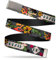 Buckle-Down Mens Web Belt Death or Glory Tattoo 1.5 Gürtel, Multicolor, Wide-Fits up to 42 Pant Size