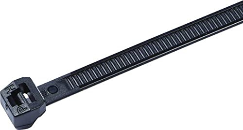 HellermannTyton 118 - Repair Material Polyamide Black 100 Pieces (S) Cable Ties - Satellite Receiver (38.4 cm, 4.6 mm, 1.3 mm, 100 Pieces (S))
