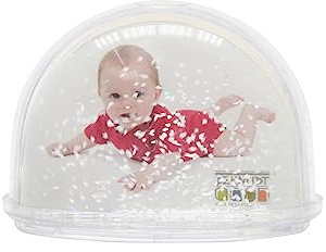 Deknudt Frames S66FA1-.0X.0 Bilderrahmen in Schneekugel, kleines Modell 22,5 x 20 x 1,25 cm, Weiß