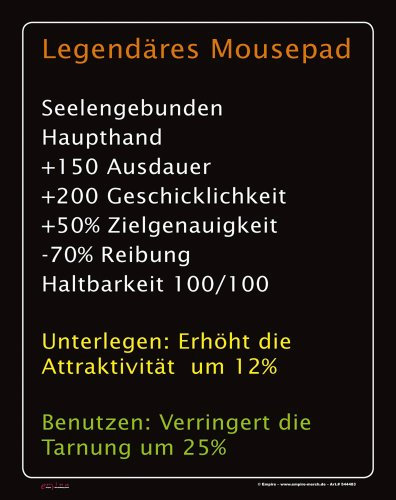 empireposter Mousepad Legendäres Mousepad Grösse 19x24 cm - EPDM-Kautschuk, fest, elastisch, abriebsicher, PVC-frei