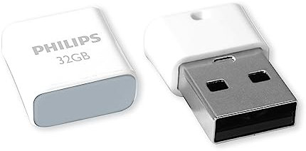Philips Pico Edition High Speed 2.0 USB-Flash-Laufwerk USB-Stick 32 GB Ultra Small für PC, Laptop, Computer, Smart TV, Car Audio and More Lesegeschwindigkeit bis zu 23 MB/s