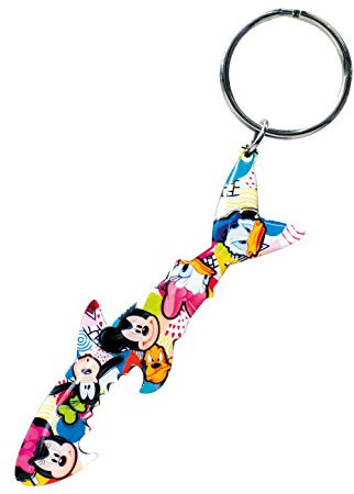 Disney Mickey And Gang Shark Bottle Opener Key Ring by