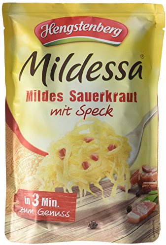 Hengstenberg Mildessa Mildes Sauerkraut mit Speck, 6er Pack (6 x 400 g)