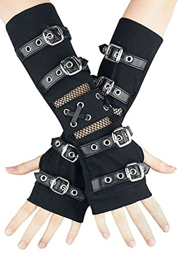 Poizen Industries Riot Armwarmer Frauen Stulpen schwarz 95% Baumwolle, 5% Elasthan Gothic
